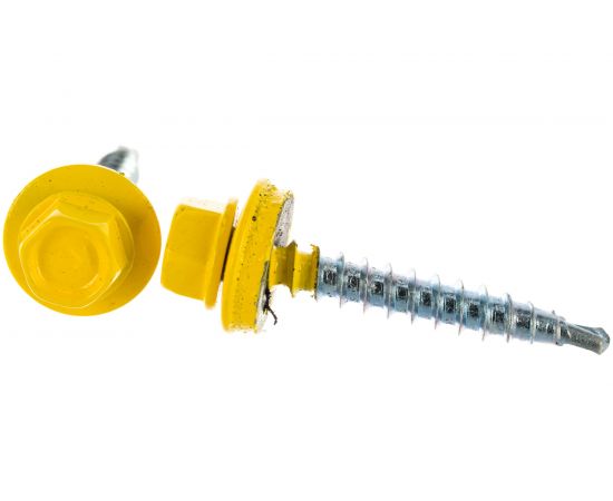 Кровельный саморез Kenner 4,8х35 RAL1018 жёлтый 250шт ск351018ф – изображение 3