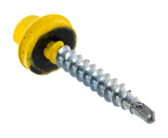 Кровельный саморез Kenner 4,8х35 RAL1018 жёлтый 250шт ск351018ф – изображение 4