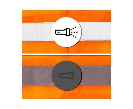 Светоотражающий жилет повышенной видимости AUTOPROFI GL-060 ORANGE – изображение 4