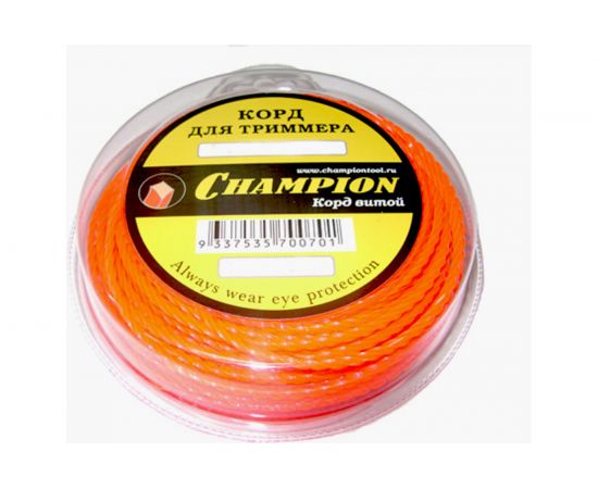 Корд триммерный Twisted Square (2.4 мм, 12 м) CHAMPION C7003 