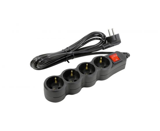 Сетевой фильтр 5bites 3 м, 4 розетки, черный SP4B-130 