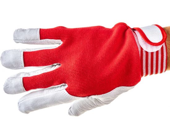 Комбинированные перчатки из козьей кожи S. GLOVES OREGON размер 10 31994-10 – изображение 2