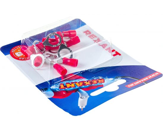 Кольцевой изолированный наконечник REXANT d 8,4 мм 0,5-1,5мм2 НКи 1.5-8 красный 10 шт 06-0416-A – изображение 3