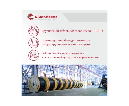 Провод ПВС Камкабель 2x2.5 мм 100м 231Я920I0000Ъ600100М – изображение 5