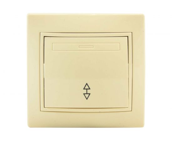 Проходной одноклавишный выключатель Jilion бежевый 9533121 