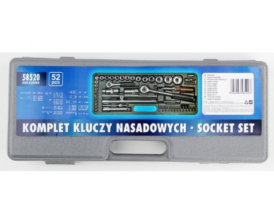 Торцевые головки TOYA 10-32мм, 1/2, 52шт 58520 