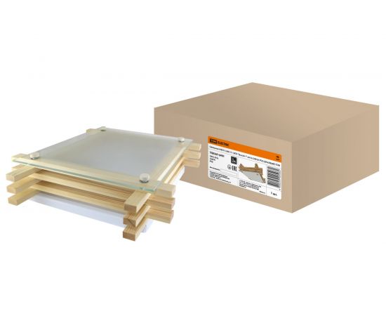 Светильник TDM НПБ 01-2х60-111 УХЛ4 "Бонсай-1" сосна 2х60Вт IP20 330х330х85 SQ0303-0401 