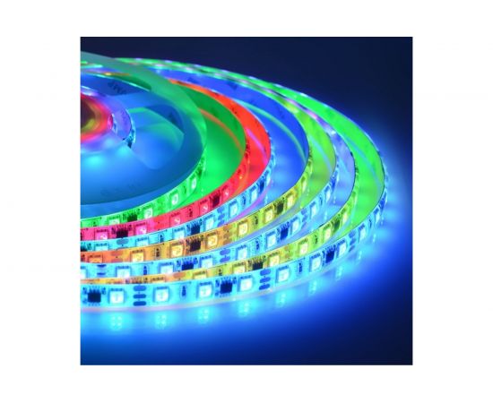 Светодиодная лента Apeyron 12В, 7,2Вт/м, smd5050, 30д/м, IP20, подложка, 10мм, 30м, rgb 00-533 
