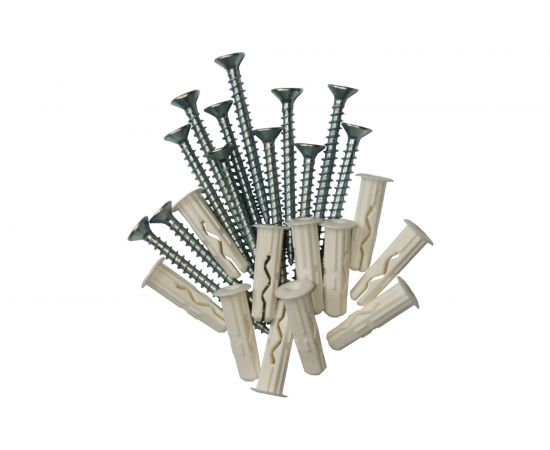 Шуруп ЕВРОПАРТНЕР Zn 4,0х45 в компл. с дюбелем MULTI 6x25 12шт. MP 403 17 – изображение 2