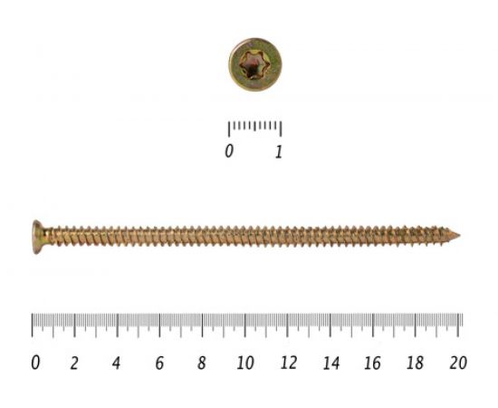 Шуруп по бетону КРЕП-КОМП Нагель 7,5х202, 10 шт. н202мф – изображение 2