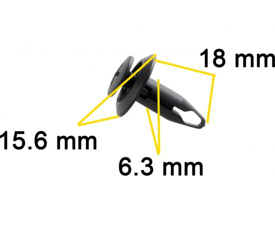 Автокрепеж для Ford 10 шт 1007932, 96SG16K262, W703915SSYYB6, YS4Z16K262AA КрепАвто 1724 – изображение 2