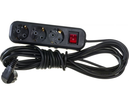 Бытовой удлинитель с заземлением Gigant ПВС 3х0,75 3500Вт 3 гнезда 7м с выключателем 80020 PEC-009 – изображение 3
