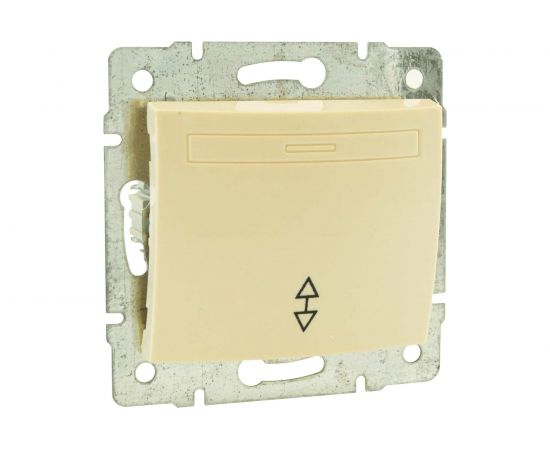 Проходной одноклавишный выключатель Jilion бежевый 9533121 – изображение 3