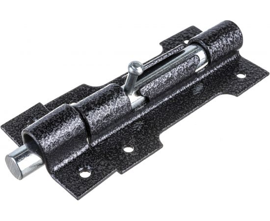 Накладной основной засов с круглым ригелем Делга (серебро; 150 мм) Д808 – изображение 3