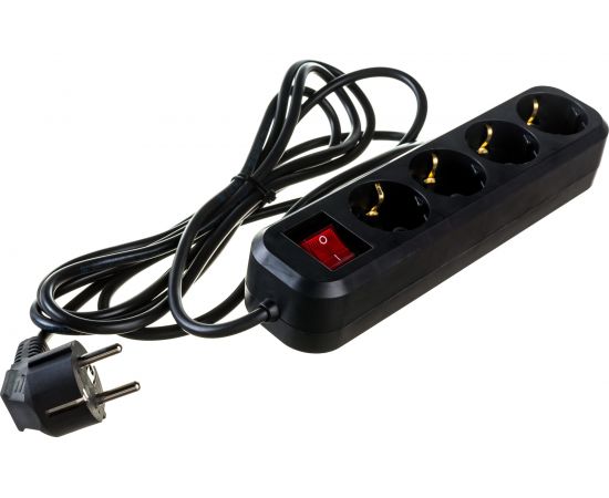 Бытовой удлинитель с заземлением Gigant ПВС 3х0,75 3500Вт 4 гнезда 3м с выключателем 80022 PEC-010 – изображение 3