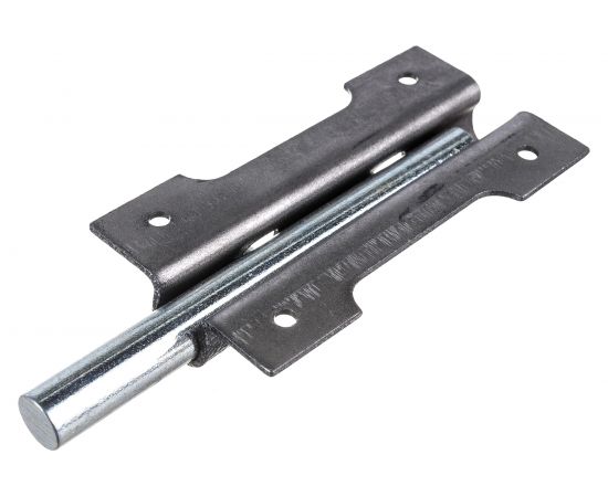 Накладной основной засов с круглым ригелем Делга (серебро; 150 мм) Д808 – изображение 5