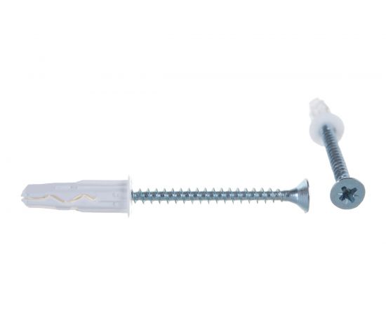 Шуруп ЕВРОПАРТНЕР Zn 4,0х45 в компл. с дюбелем MULTI 6x25 12шт. MP 403 17 – изображение 5