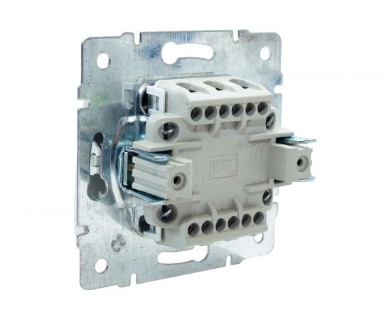 Проходной одноклавишный выключатель Jilion бежевый 9533121 – изображение 5