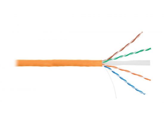 Кабель NIKOLAN U/UTP 4 пары, оранжевый, 305м NKL 2140C-OR 