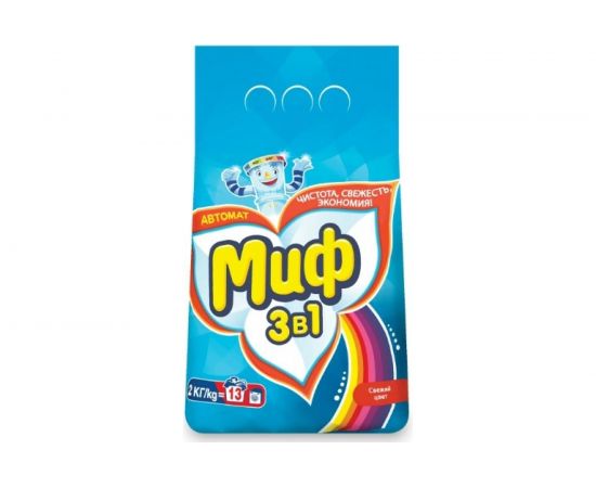 Стиральный порошок-автомат МИФ 2 кг 3 в 1 Свежий цвет 602419 