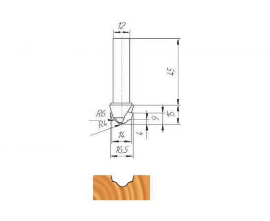 Фреза ФК 0620 МебельДрев 4627198885859 