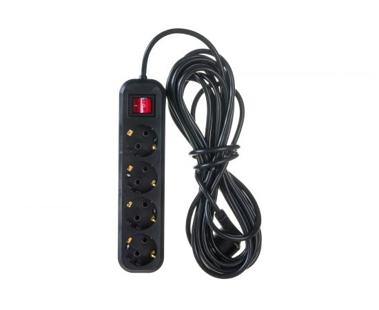 Бытовой удлинитель с заземлением Gigant ПВС 3х0,75 3500Вт 4 гнезда 7м с выключателем 80024 PEC-012 