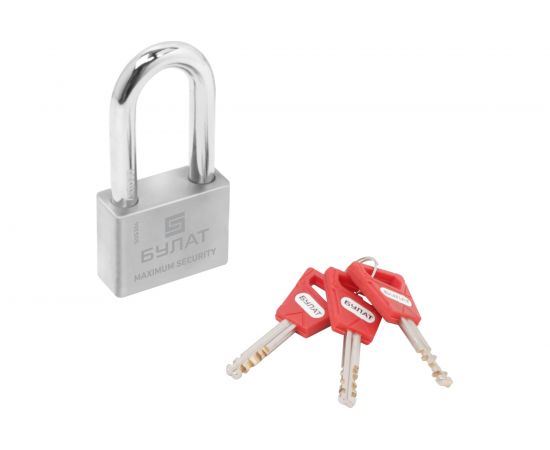 Навесной замок БУЛАТ ВС 3-С50-01 НС (нержавеющая сталь; 10 мм) 13990 