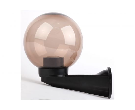 Садово-парковый светильник ЭРА НБУ 01-60-205, шар, дымчатый, с настенным крепежом Б0048082 