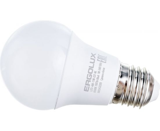 Светодиодная лампа Ergolux LED-A60-11W-E27-6K ЛОН 11Вт Е27 6500К 220-240В, ПРОМО 14724 