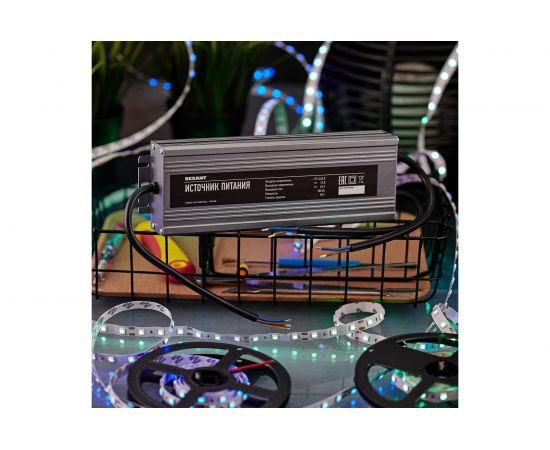 Блок питания REXANT 12 В 300 Вт 25 А влагозащищенный IP67 с проводами 200-300-2 – изображение 2