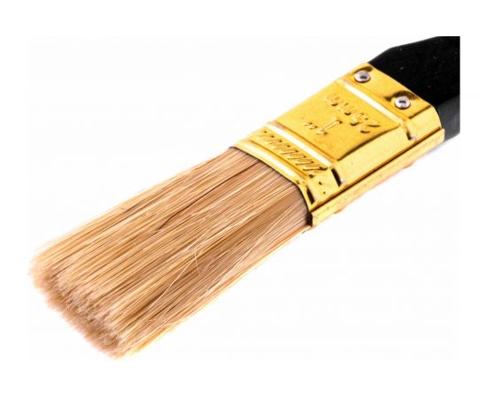 Плоская кисть MATRIX Профи 1"", натуральная щетина, деревянная ручка 83150 – изображение 2