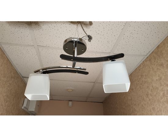 Люстра JUPITER LIGHTING A 1853/2 Кубы черный/хром-2х60W E27 230V A 1853 – изображение 2