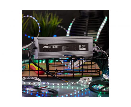 Блок питания REXANT 12 В 300 Вт 25 А влагозащищенный IP67 с проводами 200-300-2 – изображение 3