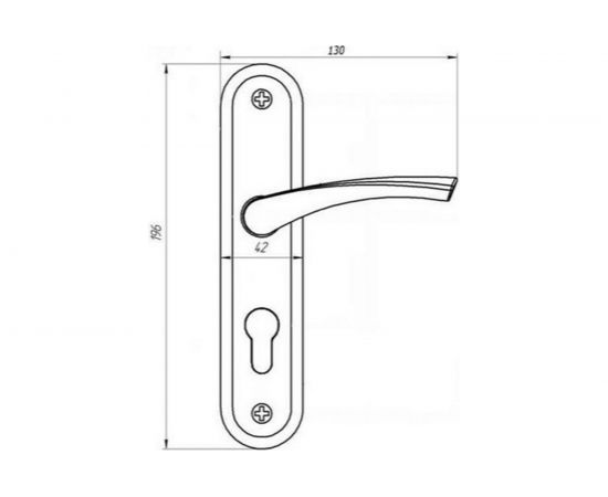 Ручка на планке ПТИМАШ 0623 м/о 55 мм, медь 6806 – изображение 3