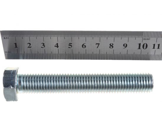 Болт с шестигранной головкой Крепежная техника полная резьба, DIN 933 558, 16х100, 15 шт. 493574 БК – изображение 3