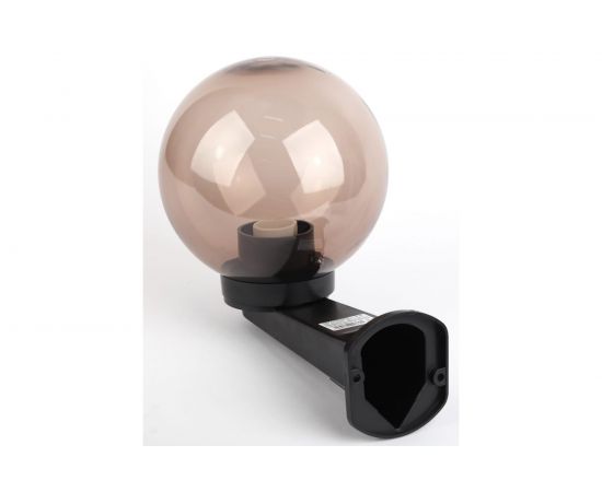 Садово-парковый светильник ЭРА НБУ 01-60-205, шар, дымчатый, с настенным крепежом Б0048082 – изображение 3