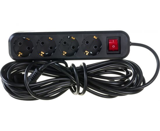 Бытовой удлинитель с заземлением Gigant ПВС 3х0,75 3500Вт 4 гнезда 7м с выключателем 80024 PEC-012 – изображение 3