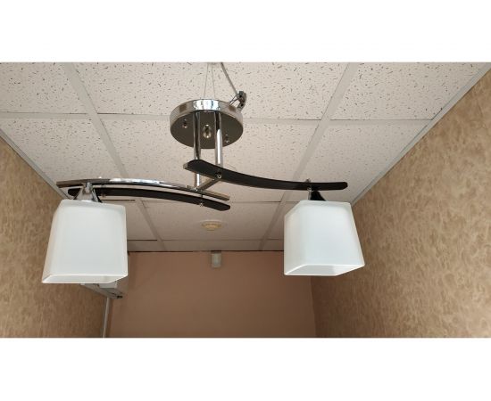 Люстра JUPITER LIGHTING A 1853/2 Кубы черный/хром-2х60W E27 230V A 1853 – изображение 4