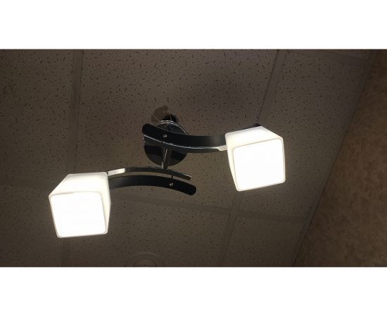 Люстра JUPITER LIGHTING A 1853/2 Кубы черный/хром-2х60W E27 230V A 1853 – изображение 6