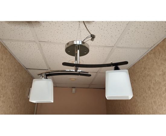 Люстра JUPITER LIGHTING A 1853/2 Кубы черный/хром-2х60W E27 230V A 1853 – изображение 7