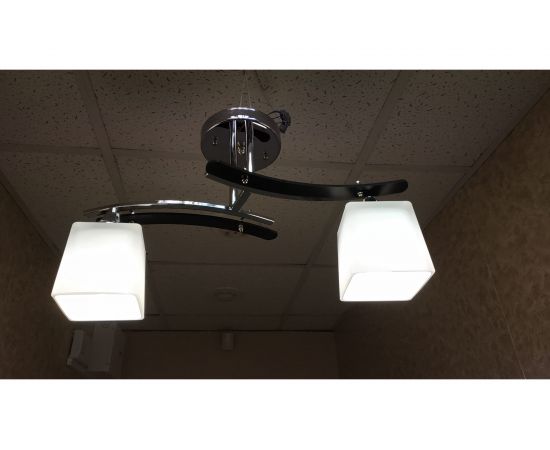 Люстра JUPITER LIGHTING A 1853/2 Кубы черный/хром-2х60W E27 230V A 1853 – изображение 8