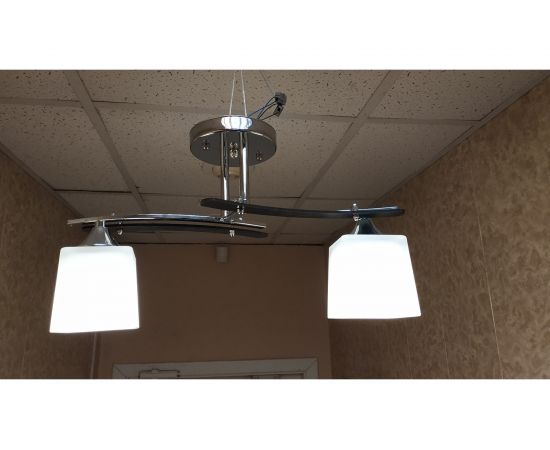 Люстра JUPITER LIGHTING A 1853/2 Кубы черный/хром-2х60W E27 230V A 1853 – изображение 9