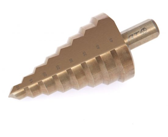 Сверло ступенчатое по металлу (8 ступеней; 10-45 мм) Дело Техники 216450 