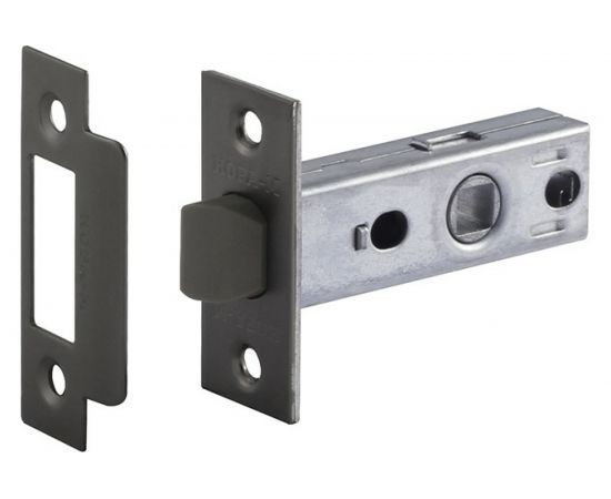 Дверная защелка НОРА-М С-45П пластик. яз. графит 17213 