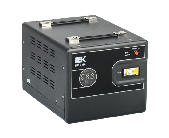 1-фазный стабилизатор напряжения IEK, переносной 3кВА HUB IVS21-1-003-13 