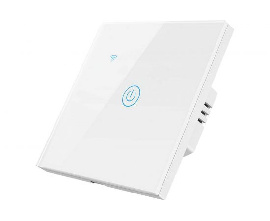 Умный однокнопочный сенсорный выключатель Roximo белый SWSEN01-1W 