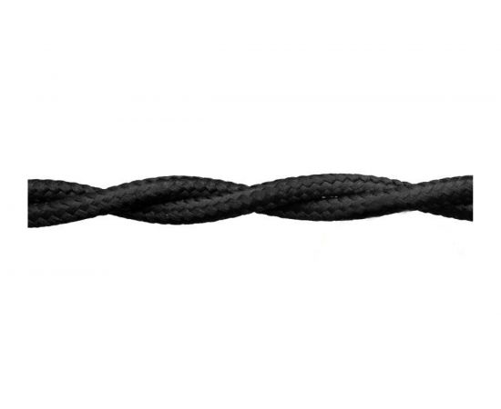 Витой провод Retrika, ретро 2х2.5 черный, 50м RP-22508 – изображение 2