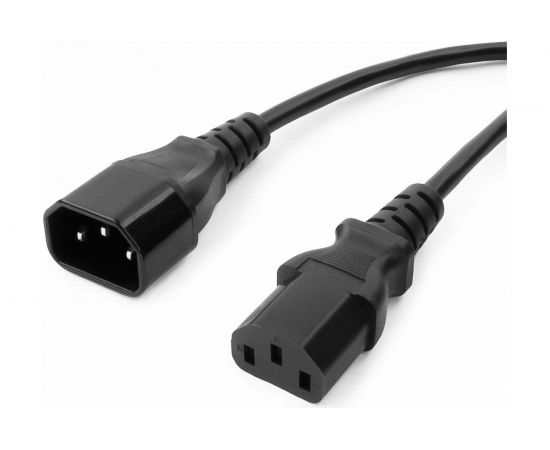 Кабель питания системный блок-монитор Cablexpert 1.8м C13-C14 VDE 10А черный с заземлением PC-189-VDE – изображение 2