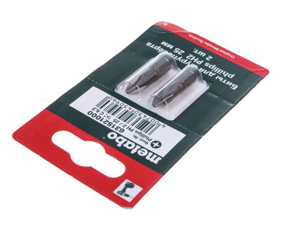 Биты Ph2 (25 мм, 2 шт.) Metabo 631521000 – изображение 3