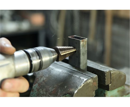 Сверло ступенчатое по металлу (8 ступеней; 10-45 мм) Дело Техники 216450 – изображение 3